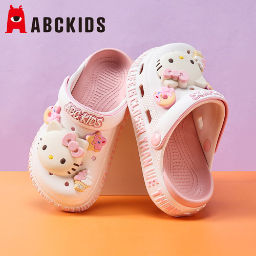 abckids儿童洞洞鞋夏季新款