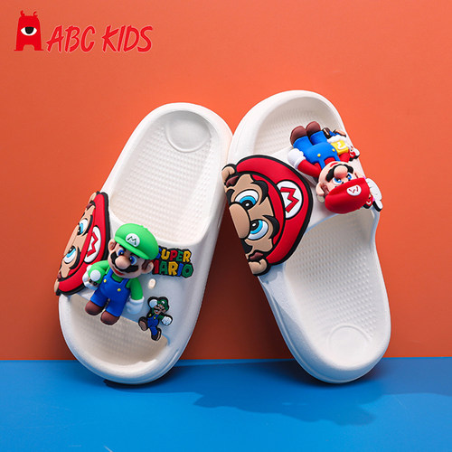 abckids卡通外穿防滑洞洞鞋