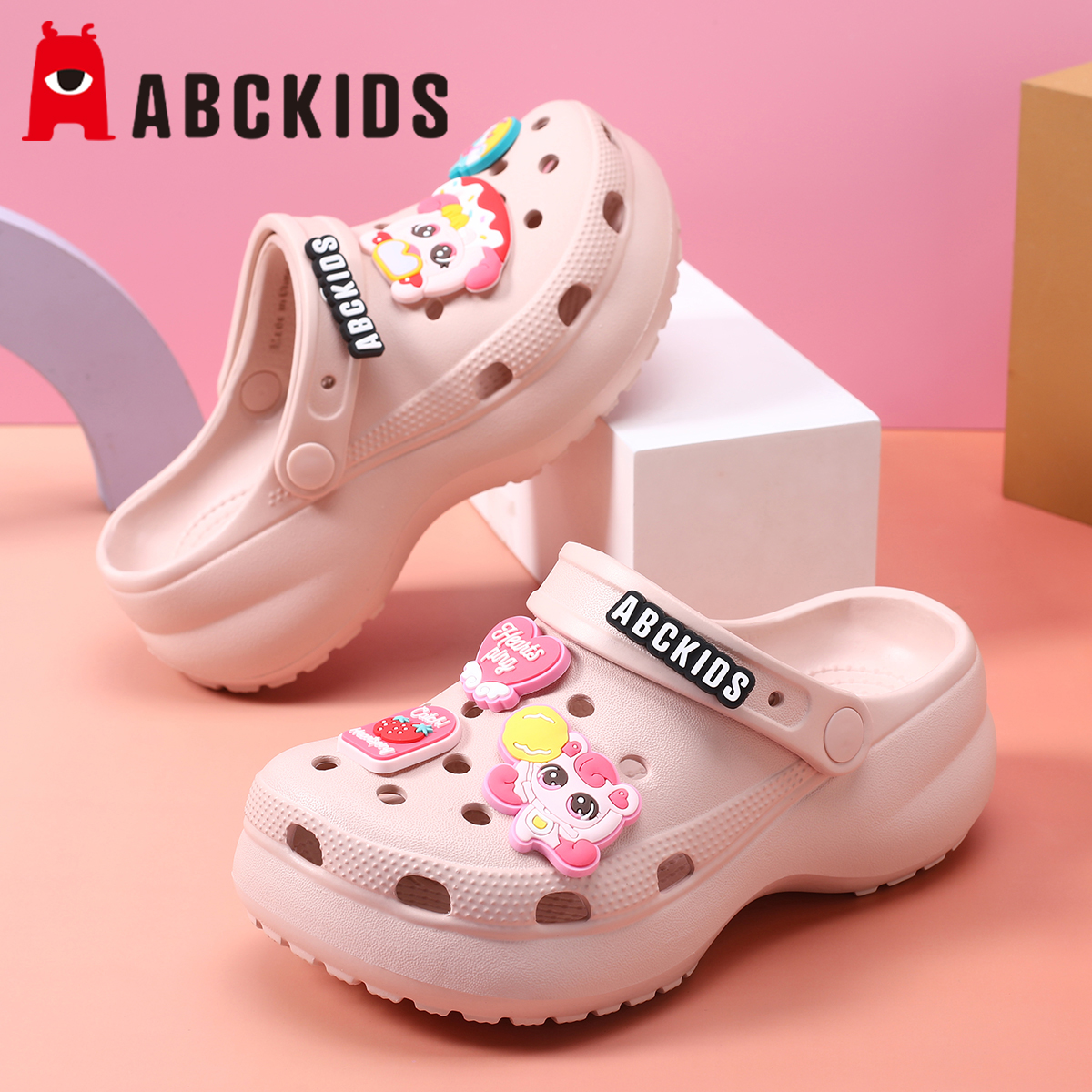 Abckids儿童夏季舒适防滑洞洞鞋