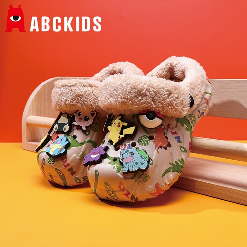 ABCKIDS宝可梦儿童棉拖鞋男童