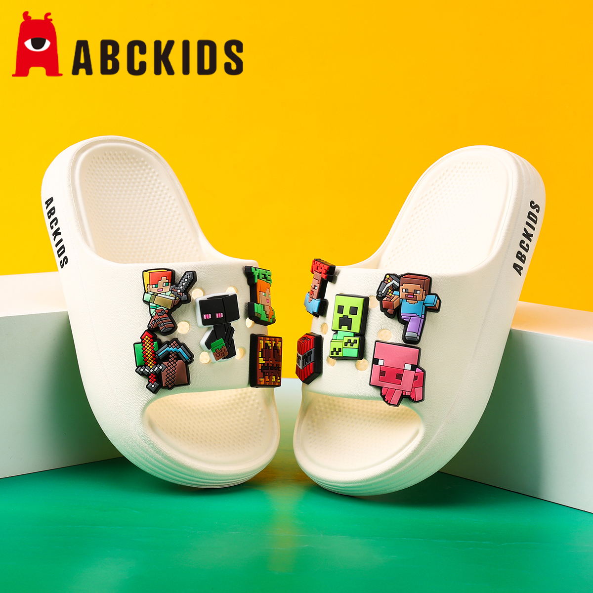 ABCKIDS我的世界儿童凉拖鞋
