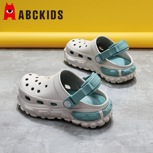 abckids儿童洞洞鞋夏季外穿凉鞋