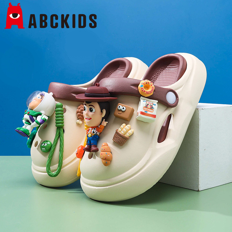 abckids巴斯光年儿童洞洞鞋拖鞋