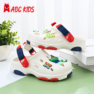 儿童洞洞鞋夏季男童凉拖鞋居家包头防滑男孩沙滩鞋中大童女童拖鞋