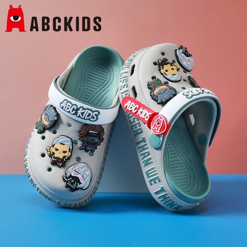 abckids三角洲儿童洞洞鞋夏季