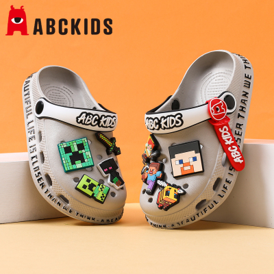 Abckids儿童洞洞鞋2025沙滩游泳