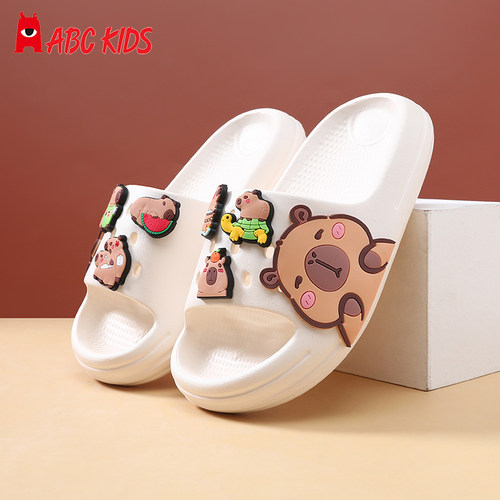 abckids卡皮巴拉儿童拖鞋