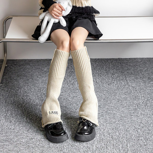 千禧风辣妹复古喇叭口堆堆袜女秋冬穿搭配ugg雪地靴袜套显瘦小腿