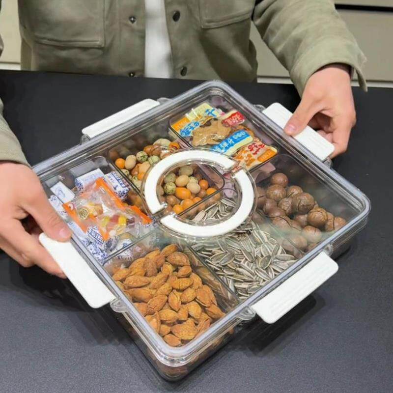 冰粉调料盒香料收纳盒家用食品级大料干果糖果盒零食盘分格密封盒