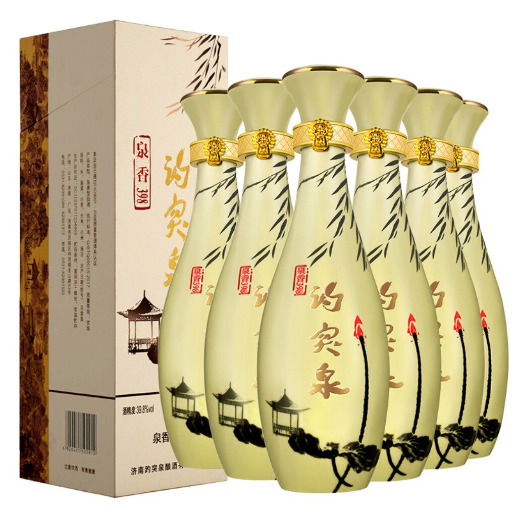 山东特产 鲁酒趵突泉398泉香型白酒 泉香398趵突泉白酒 整箱包邮