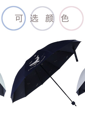 2026年新款天堂伞二折伞遮阳伞经典高级感防晒伞黑胶晴雨伞两用伞
