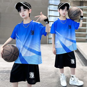 官网正品361男童夏季篮球服套装2024新款中大童运动速干薄款男孩