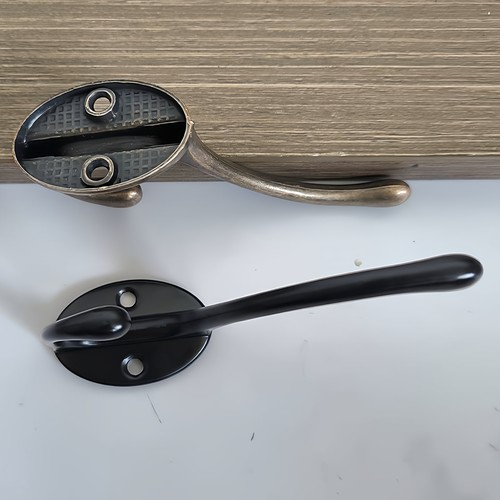 金属衣钩加厚强力承重简约现代耐用锌合金打孔仿古铜挂衣钩