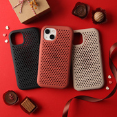 Max日本AndMesh网眼散热防摔简约时尚 Pro 手机壳套 Plus 适用苹果iPhone14