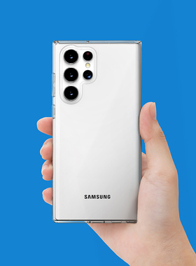 iFace适用三星Galaxy S22/S22+/S22Ultra强力防摔手机壳透明简约商务时尚TPU裸机手感轻薄硅胶全新手机保护套