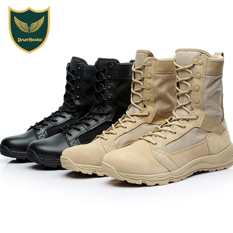 君洛克sfb超轻作战靴男军战战术靴夏季薄款透气飞鱼沙漠靴作训鞋