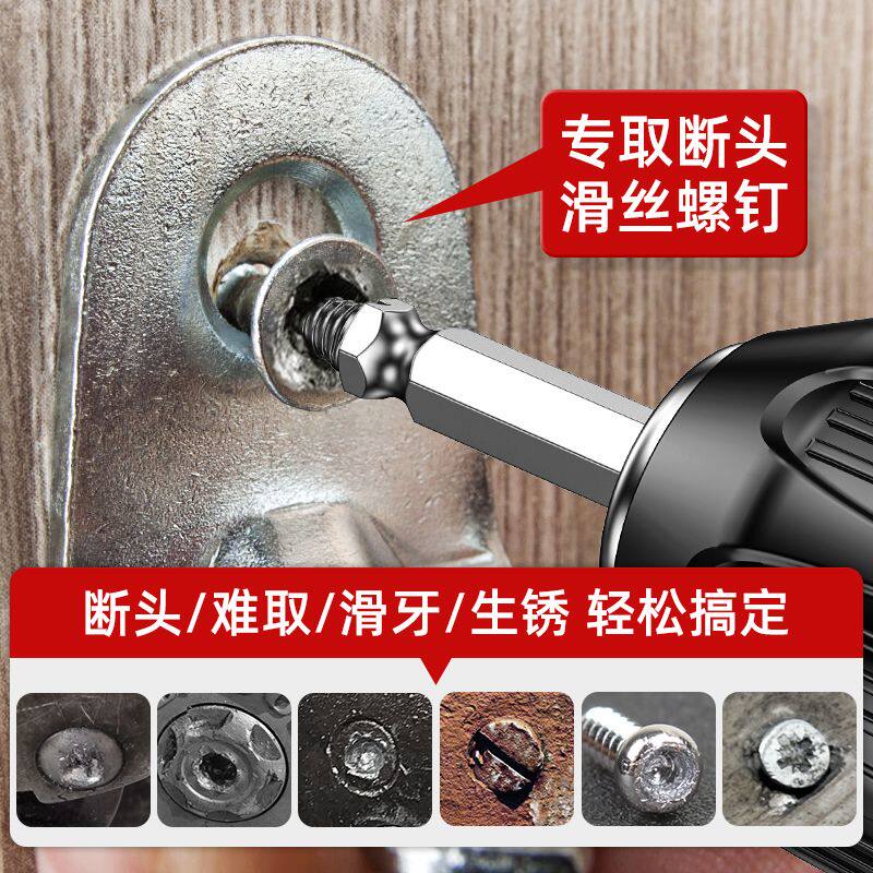 德国品质断丝取出器取断头螺丝神器丝锥滑丝断裂生锈拆卸内丝专用