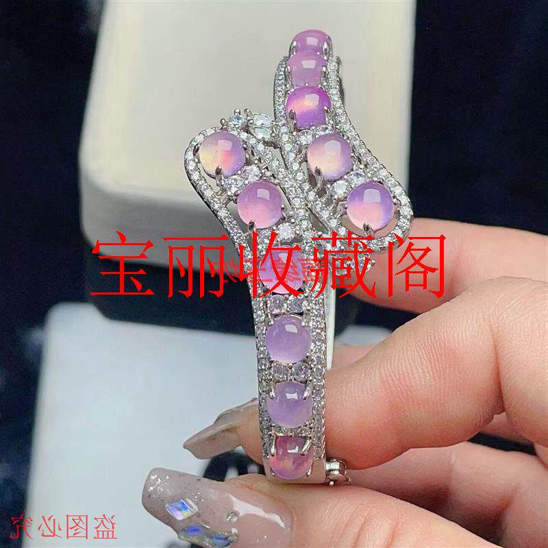 高端老坑缅甸翡翠色镶嵌种货蛋面