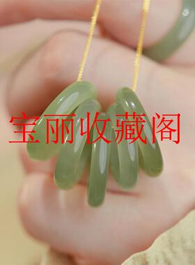 《清茶》精品和田玉戒指女款素圈