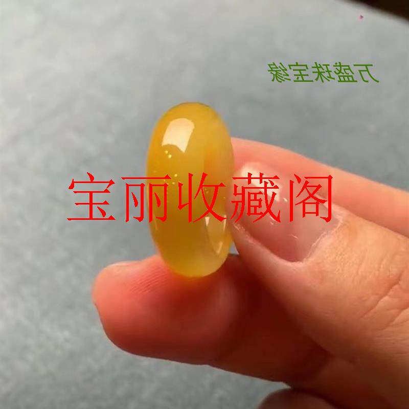 玉石戒指老坑冰底黄翡男女款戒圈