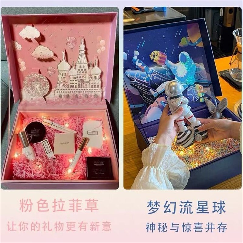 圣诞礼物盒子生日礼品盒礼盒空盒子包装盒女生P公主裙大号伴手礼