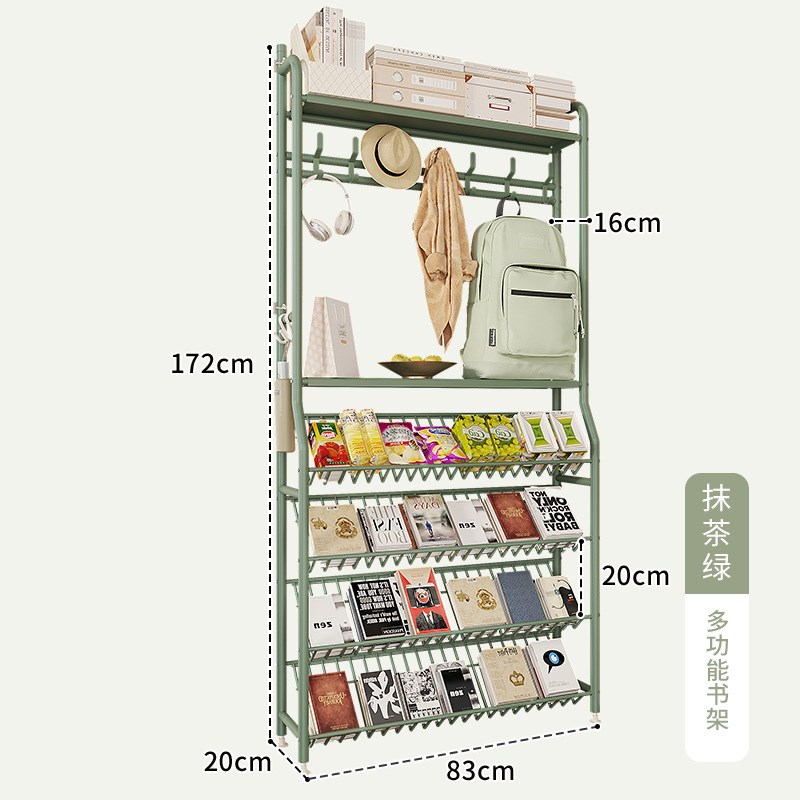 门后置物架d落地包包收纳挂包展示放置卧室门口收纳多层窄书架