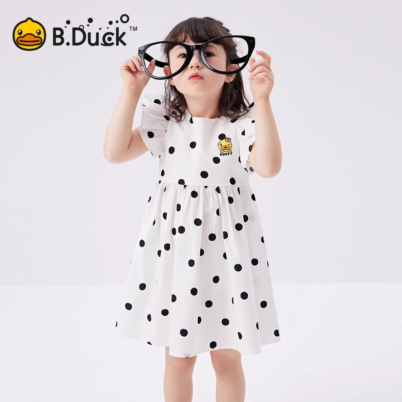 小黄鸭女童纯棉连衣裙儿童公主裙