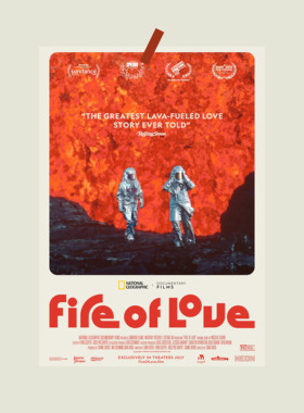 fire of love 火山挚恋电影海报 卧室墙面装饰画背景墙贴