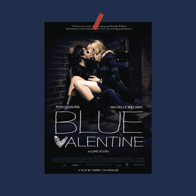 Blue Valentine 蓝色情人节电影海报 卧室墙面装饰画报背景墙墙贴