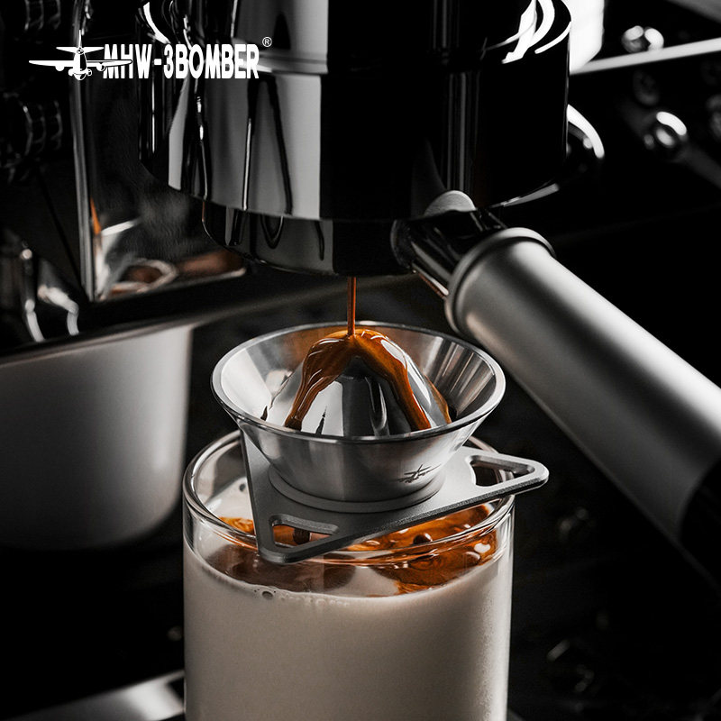 MHW-3BOMBER轰炸机月石咖啡萃取过滤器 意式手冲锡制工具咖啡器具