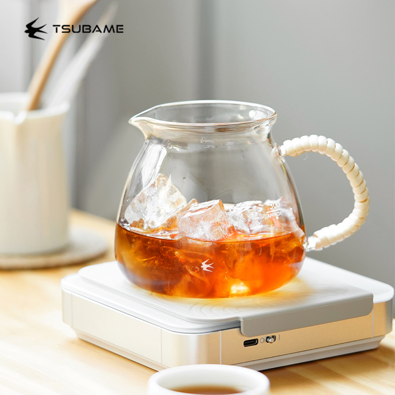 日本燕印TSUBAME复古藤编分享壶