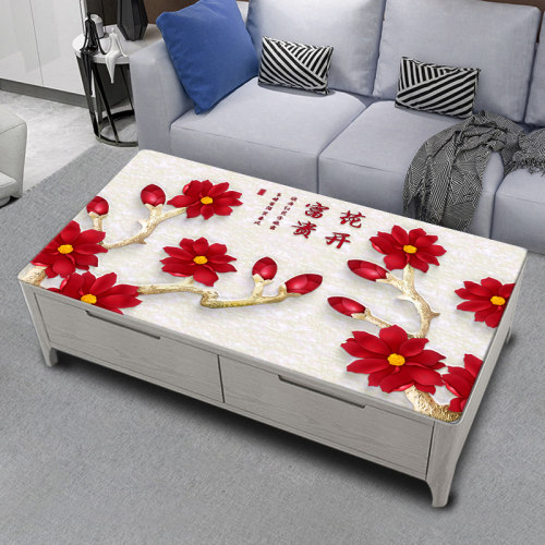 网红3D印花桌布简约卡通pvcins