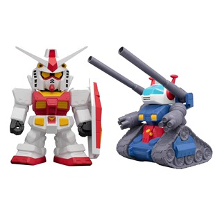 包邮 PLEX 巨大软胶系列 SD RX-78-2 元祖高达 2P配色 钢坦克手办