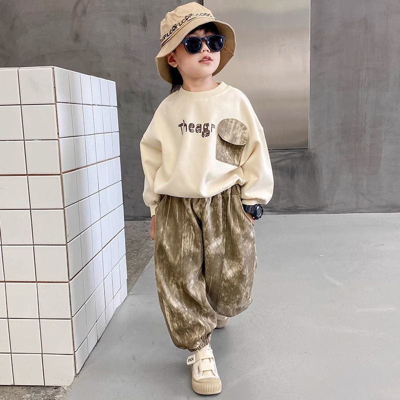 男童春秋套装卫衣潮裤帅气中小童