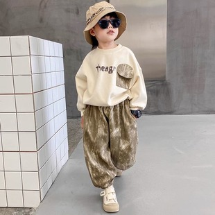 男童春秋套装卫衣潮裤帅气2026年新款男孩中小童儿童春装衣服时髦