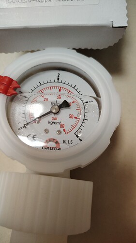 台湾华记SAFE GAUGE单面面PVDF隔膜压力计STIKO 4kg GS-AE