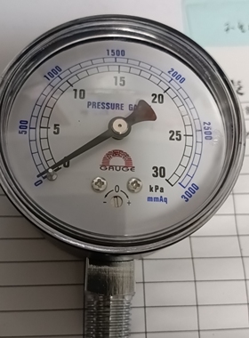 台湾华记微压力表30Kpa径向60MM膜盒hc-m81/25-0/3000at2p