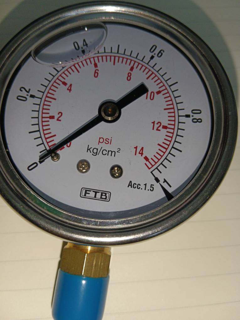 台湾FTB压力表0-1kg323.11.22不锈钢铜接头