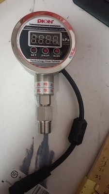 Pion不锈钢数显485通讯型风压表PDG-SAM25KA-B300K4-G38AB 30kpa