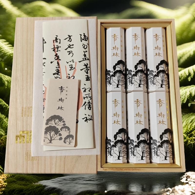 日本进口玉初堂香树林线香熏香家用室内持久安神助眠香薰线香天然