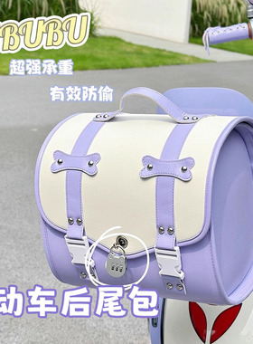 雅迪摩登光芒70/80紫色电动车后备箱后尾箱头盔收纳后置储物尾包