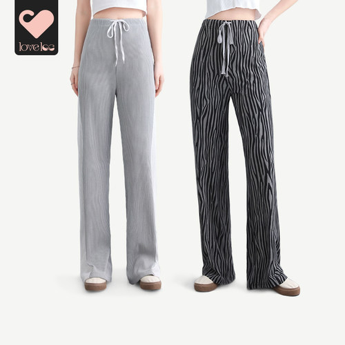 loveloc孕妇阔腿裤春秋外穿孕装