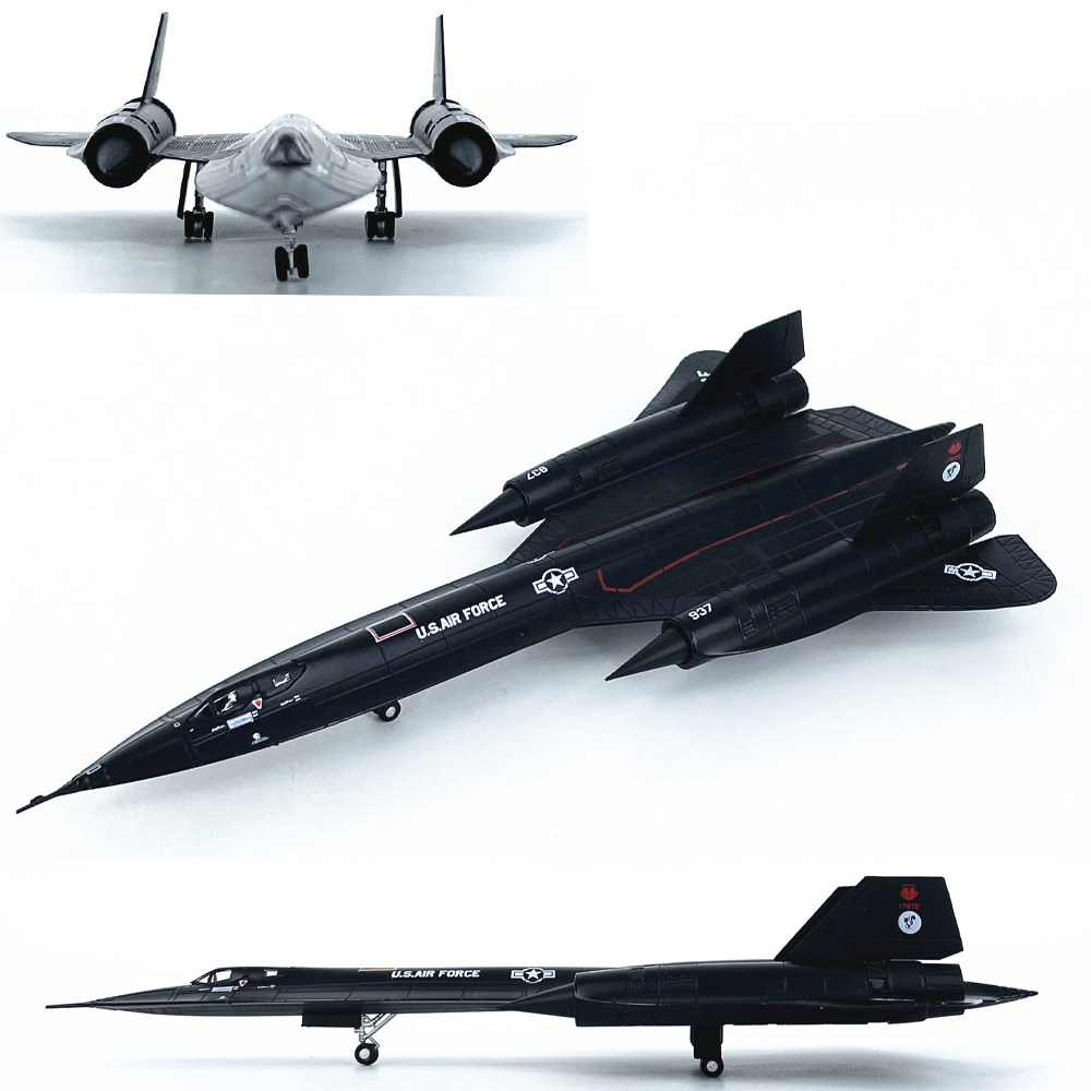 1:144 美国sr-71黑鸟侦察机 超音速飞机模型合金nasa sr71成品