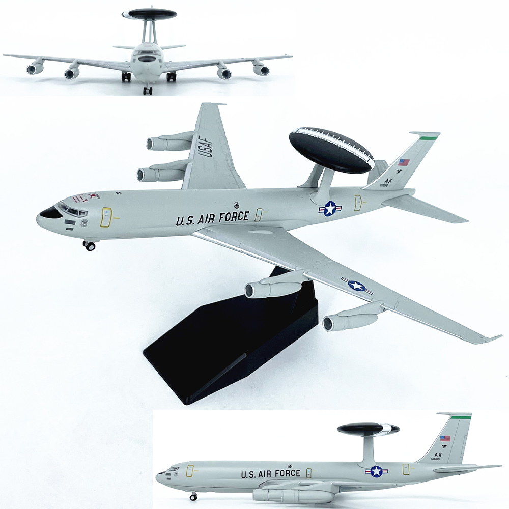 1:200美国E-3预警机E3飞机模型静态完成品收藏摆件AMER