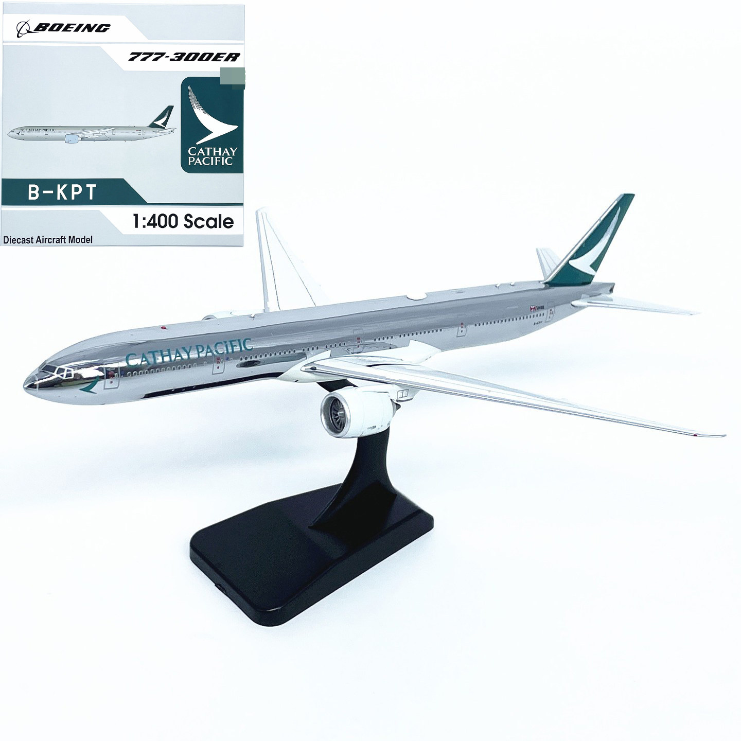 AV 1:400国泰航空B777-300ER客机B-KPT仿真飞机模型合金收藏