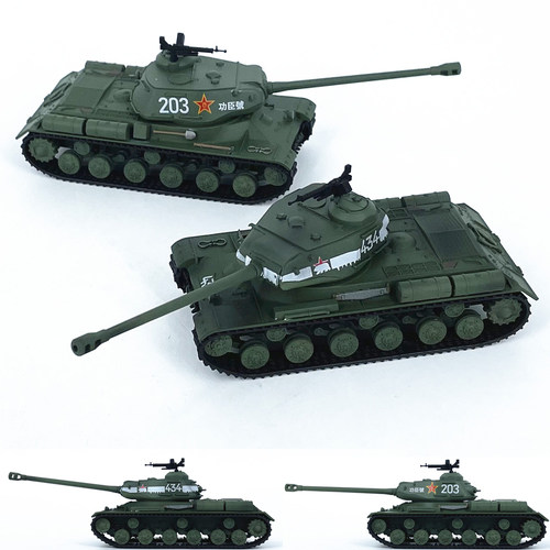 1:72 苏联IS-2重型坦克模型合金斯大林2仿真摆件免胶成品收藏