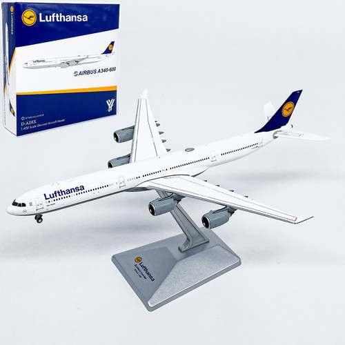 YY 1:400汉莎航空A340-600客机D-AIHX飞机模型合金仿真收藏
