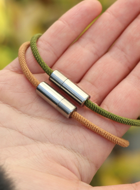 钛合金米兰线伞绳链接扣手链项链DIY配件扣户外EDC工具饰品吊坠