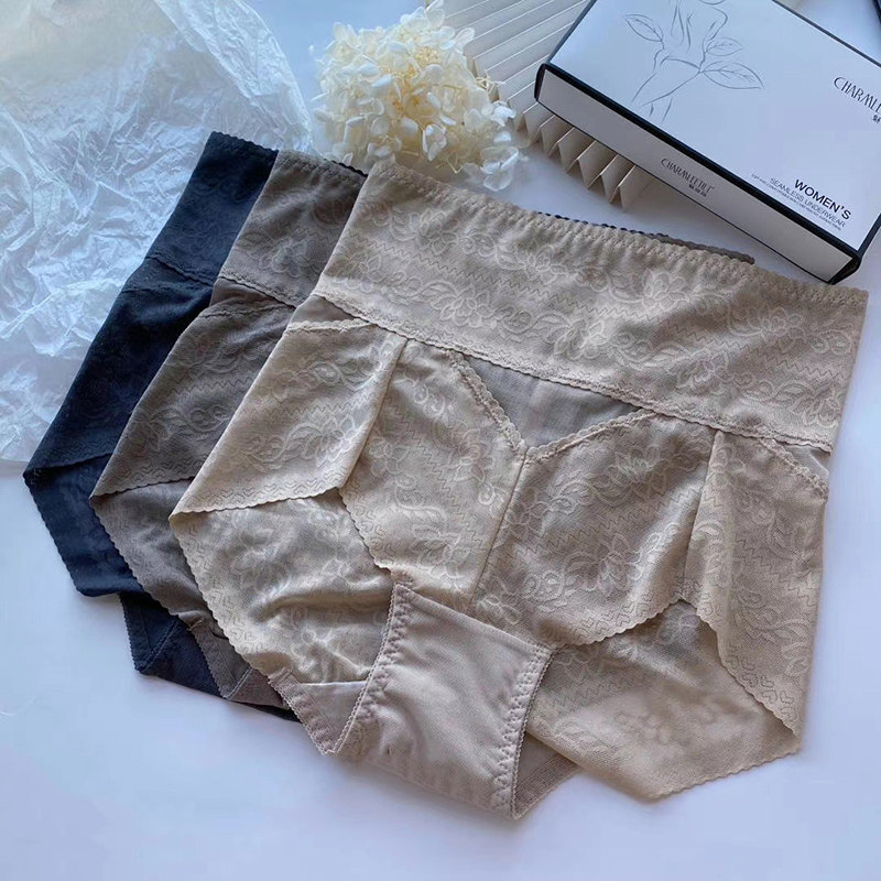 魅丽翘三条装网纱女士内裤胖mm高腰透明性感舒适包臀收腹三角短裤,女士内衣/男士内衣/家居服,女三角裤,淘宝优惠券,粉丝福利购,淘宝优惠卷