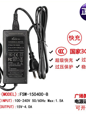 音响充电器广场舞拉杆音响充电器15V4A15V5A15V6A快充适配器12V3A